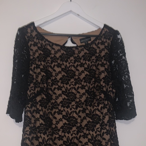 Connected apparel | elbow sleeve lace sheath Open Back Dress Size 14 - Picture 8 of 15